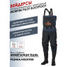 Полукомбинезон забродный NORFIN PILOT BOOTFOOT р.XLS с сапогами резина р.45 82231-45-XLS